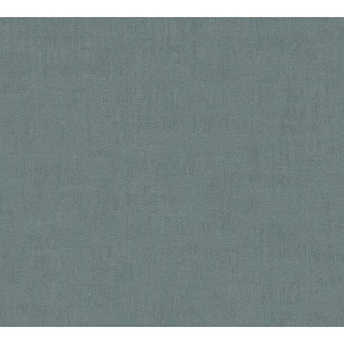 A.S. Création Jade 2 Vliestapete - Blau-Grün, Uni, 10,05 x 0,53 m - Grauer Textilhintergrund mit dezenter Struktur, ideal für vielseitige Designprojekte und Präsentationen.