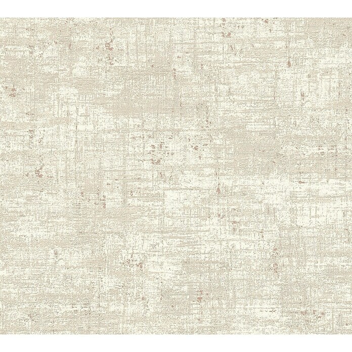 AS Creation Stories of Life Vliestapete (Beige-Weiß-Gold, Uni, 10,05 x 0,53 m)