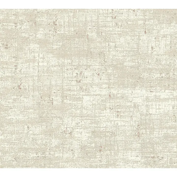 A.S. Création Stories of Life Vliestapete - Beige-Weiß-Gold, Uni, 10,05 x 0,53 m - Ein bezauberndes Muster in Creme- und Beigetönen. Die Tapete erzeugt eine subtile und elegante Textur, die jedem Raum Wärme verleiht.