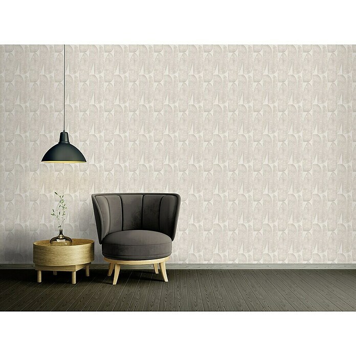 AS Creation Stories of Life Vliestapete (Grau-Beige, Floral, 10,05 x 0,53 m) | BAUHAUS