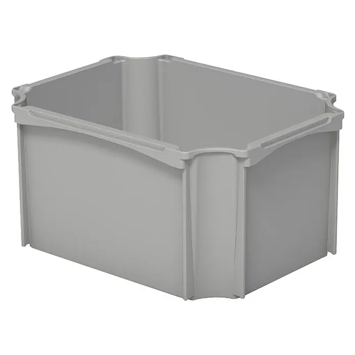 Surplus Systems Boxen-Einsatz 1/8 - Passend für: Surplus Systems Euronormboxen, L x B x H: 17,9 x 13,9 x 8,8 cm, Grau - Graue Kunststoffbox für Lagerung und Transport, robust und stapelbar, ideal für Industrie und Gewerbe.
