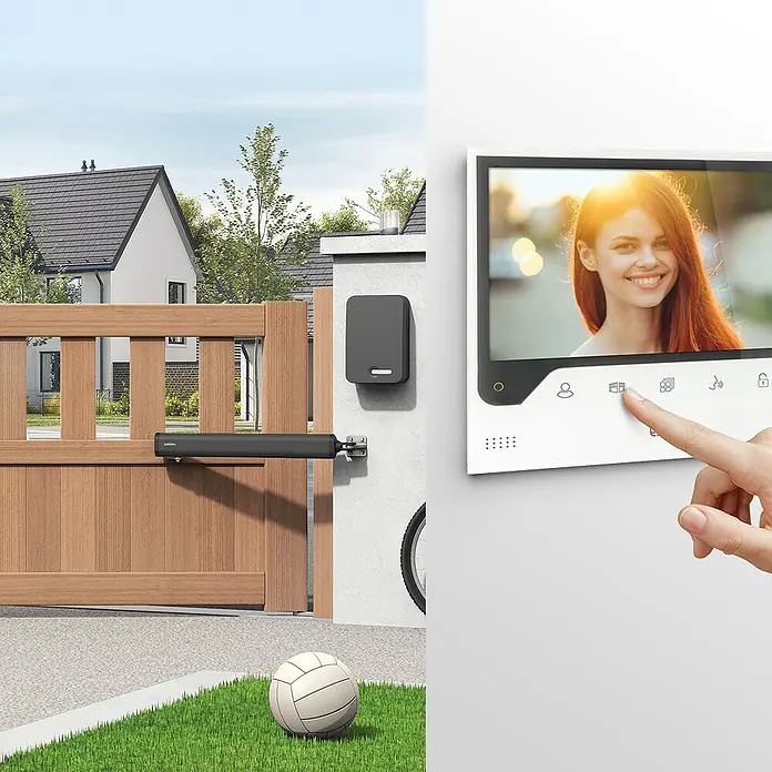 Avidsen Mecanismo de puerta de garaje Teha Connect - Anchura puerta: 0 m - 1,75 m - Una puerta automatizada con operador de puerta y un sistema de video portero para mayor seguridad y comodidad en una casa inteligente.