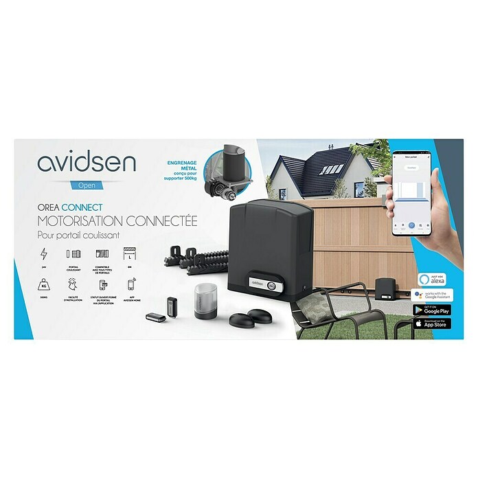 Avidsen Mecanismo de puerta de garaje Orea Connect (0 m² - 8 m², 500 kg) | BAUHAUS