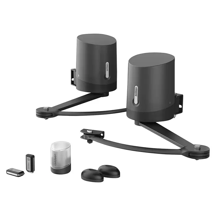Avidsen Mecanismo de puerta de garaje Orane Connect - Anchura puerta: 0 m - 2,5 m - Operador de puerta Avidsen con dos motores y accesorios para automatizar puertas batientes, incluyendo mandos a distancia y fotocélulas de seguridad.