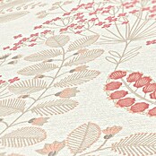 AS Creation Famous Garden Vliestapete (Weiß-Taupe-Rosa, Floral, 10,05 x 0,53 m) | BAUHAUS