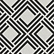 Alfombra Living geométrica (Negro, 150 x 80 cm, 70% PVC y 30% PES)