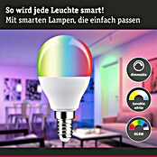 Paulmann Smart-LED-Lampe (E14, Dimmbar, RGBW, 470 lm, 5 W, Tropfen) | BAUHAUS