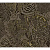 AS Creation Famous Garden Vliestapete Dschungel (Braun-Schwarz-Gold, Floral, 10,05 x 0,53 m) | BAUHAUS