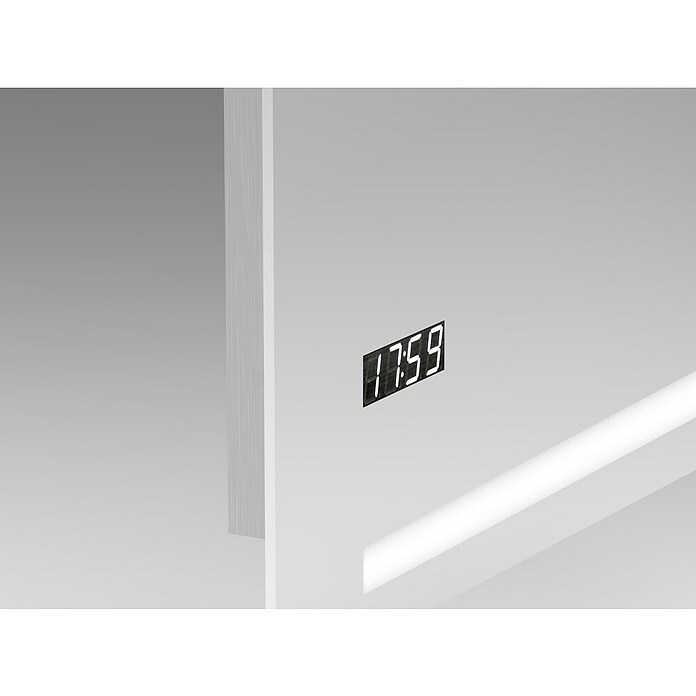 DSK Lichtspiegel Silver Rey (120 x 60 cm, Silber, Leuchtmittel) | BAUHAUS