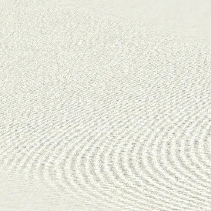 A.S. Création Famous Garden Vliestapete - Creme-Weiß, Uni, 10,05 x 0,53 m - Nahaufnahme einer beigen Tapete mit feiner Textur, ideal für moderne Innenräume.