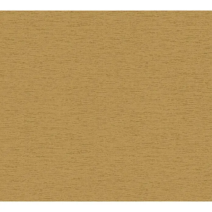 A.S. Création Famous Garden Vliestapete - Goldbraun-Gelb, Uni, 10,05 x 0,53 m - Feine goldbraune Textur, die einen subtilen Glanz verleiht und sich perfekt für elegante Inneneinrichtungen oder hochwertige Stoffdesigns eignet.