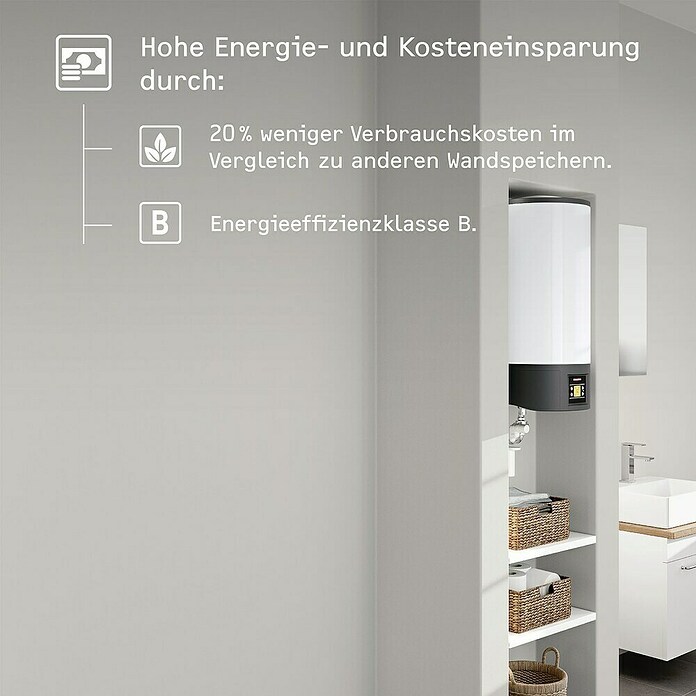 Stiebel Eltron Warmwasserspeicher EW-V 50 Eco (50 l, +20 °C bis +85 °C) | BAUHAUS