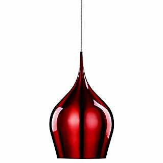 Searchlight Pendelleuchte Vibrant (60 W, L x B x H: 26 x 26 x 160 cm, Rot, E27, 260 mm)