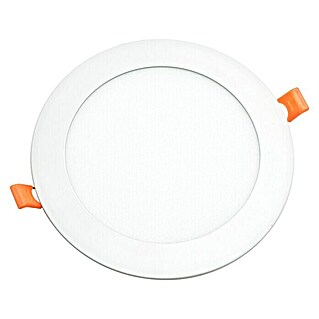 Alverlamp Downlight LED empotrable DLP (18 W, Ø x Al: 22,1 cm x 2,5 mm, Blanco, Blanco cálido)
