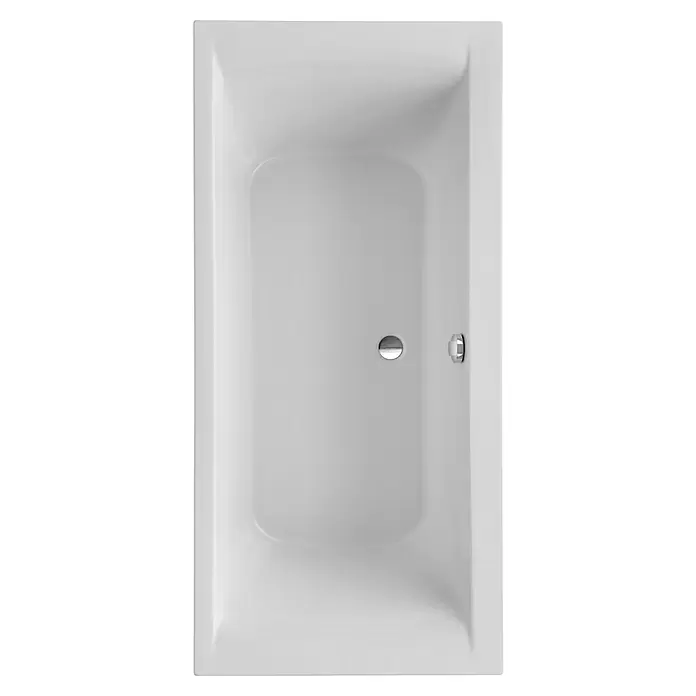 Ottofond Badewannen-Set PalermoL x B: 170 x 80 cm, Sanitäracryl, Weiß, Mit Badewannenträger