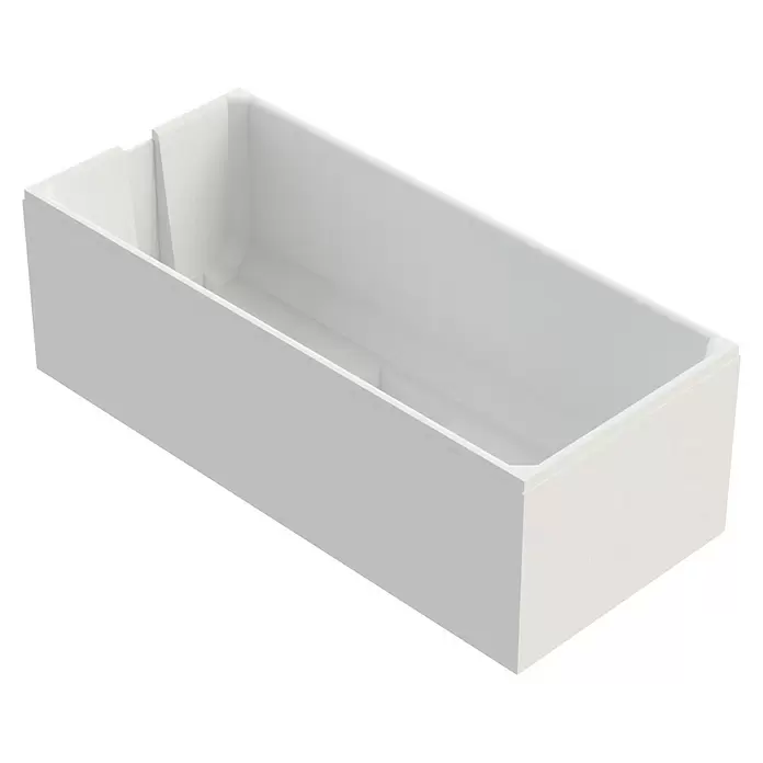 Ottofond Badewannen-Set FiloL x B: 170 x 70 cm, Sanitäracryl, Weiß, Mit Badewannenträger