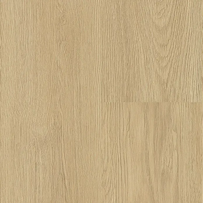 LOGOCLIC Family Laminatmuster Eiche Diosa - 300 x 192 x 7 mm, Landhausdiele - Nahaufnahme eines hellbraunen Laminatbodens mit einer realistischen Holzstruktur. Perfekt für ein warmes und einladendes Ambiente.