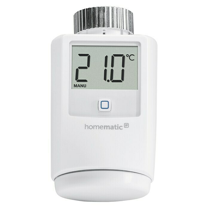 Homematic IP Heizkörper-Thermostat HmIP-eTRV-2Ventilanschluss: M30 x 1,5 mm, Batteriebetrieben Front View