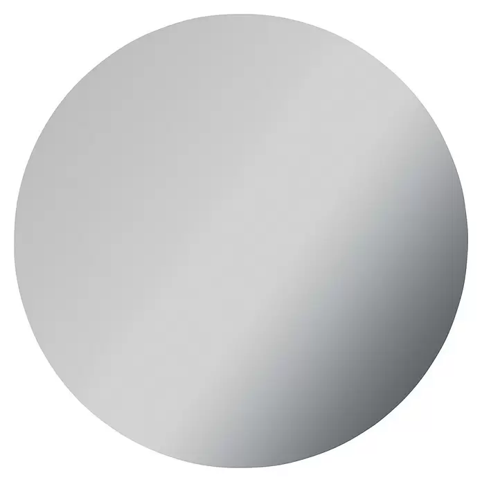 Camargue Lichtspiegel Siro - Durchmesser: 90 cm, Leuchtmittel - Ein silberner oder metallicgrauer Kreis mit einem sanften Farbverlaufseffekt.