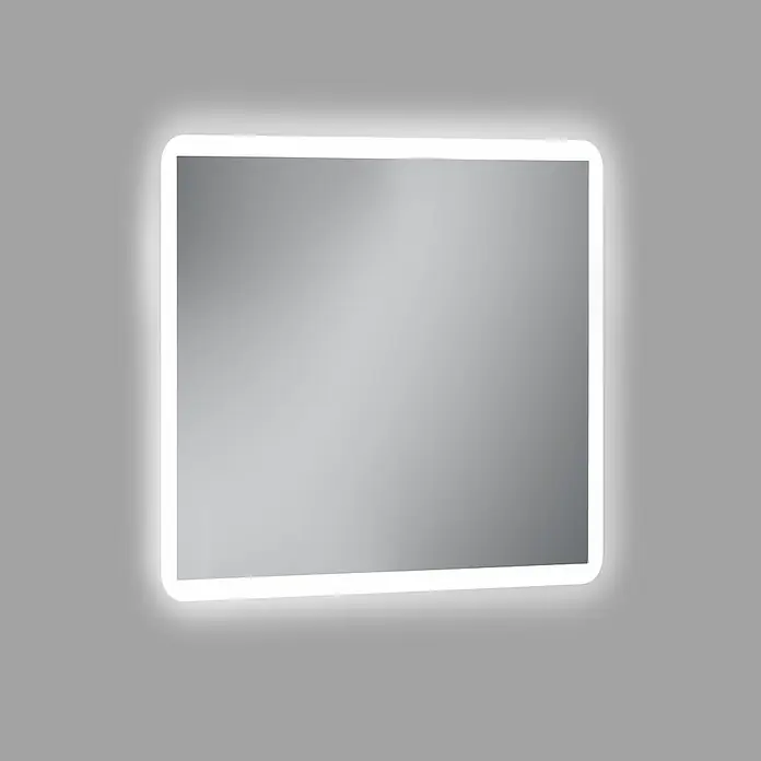 Camargue Lichtspiegel Astro - 80 x 70 cm, Leuchtmittel - Elegantes, rechteckiger Spiegel mit integrierter LED-Beleuchtung. Ideal für moderne Badezimmer und bietet eine helle, gleichmäßige Ausleuchtung.