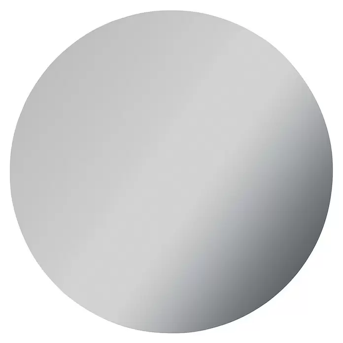 Camargue Lichtspiegel Siro - Durchmesser: 80 cm, Leuchtmittel - Rundes, metallisch silbergraues Plättchen mit sanftem Farbverlauf.