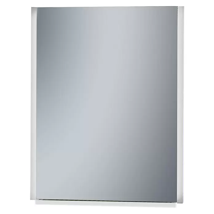 Camargue Lichtspiegel Aran - 60 x 70 cm, Leuchtmittel - Leeres, mattgraues, rechteckiges Blatt.