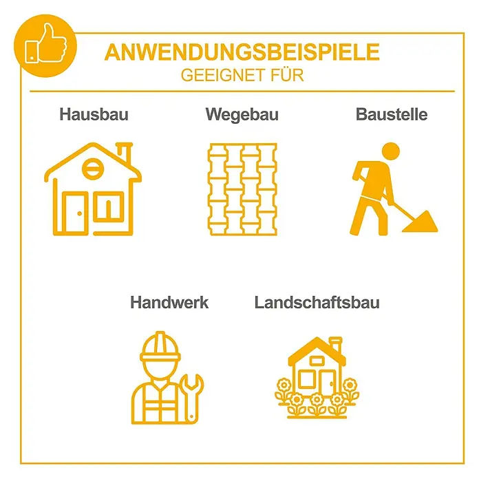 Herkules Rüttelplatte RP1200 - 4,1 kW, Verdichtungsdruck: 1.500 kg - Anwendungsbeispiele geeignet für Hausbau, Wegebau, Baustelle, Handwerk und Landschaftsbau.