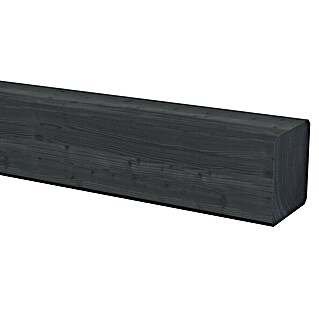 Outdoor Life Products Vierkante paal (l x b x h: 27 x 8,8 x 8,8 cm, Hout, Zwart)