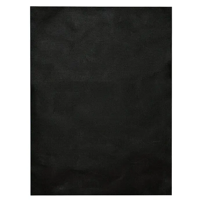 Kingstone Esterilla para barbacoa para barbacoa flexible - L x An: 40 x 30 cm - Una vista detallada de un paño negro con textura, que sirve como fondo elegante para la fotografía de productos.