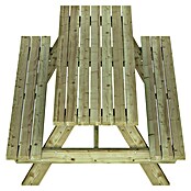 Outdoor Life Products Picknicktafel (l x b x h: 210 x 151 x 80 cm, Groen) | BAUHAUS