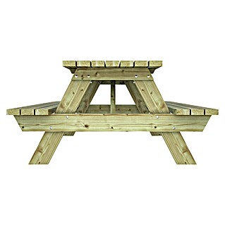 Outdoor Life Products Picknicktafel (l x b x h: 210 x 151 x 80 cm, Groen)