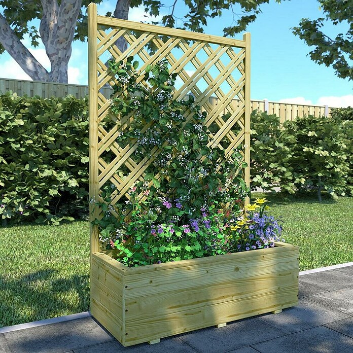 Plantenbak Grenen Trellis (40 x 90 x 140 cm, Grenen) | BAUHAUS