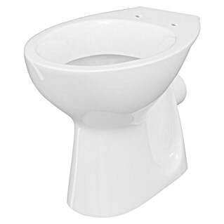 Stand-WC Marina (Mit Spülrand, Ohne Spezialglasur, Spülform: Tief, WC Abgang: Waagerecht, Weiß)