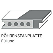 Classen PL Zimmertür (610 x 1.985 mm, DIN Anschlag: Rechts, Eiche Claveland, Mittellage: Röhrenspan) | BAUHAUS