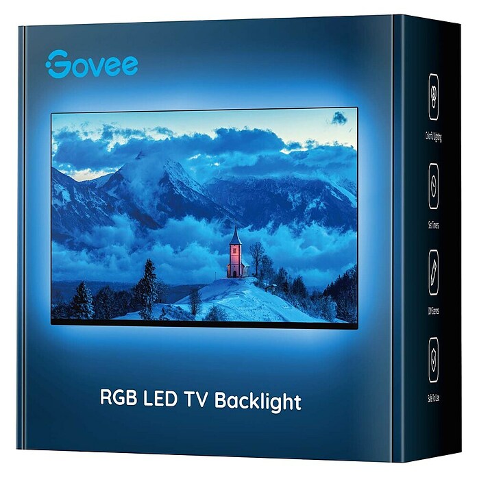 Govee Smart-LED-Band TV Backlight H6179 (Länge: 3 m, RGBW, 5 V, Passend für: Fernseher von 46-60 Zoll) | BAUHAUS