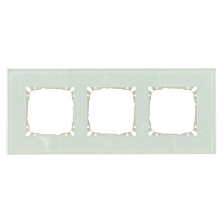 Glas-Abdeckrahmen (Mint glänzend, 3-fach, Unterputz, Passend für: Schalterserien mit dem Maße 55x55mm)