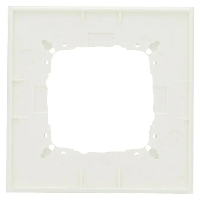 Glas-Abdeckrahmen - Weiß glänzend, 1-fach, Passend für: Busch-Jaeger Serien Busch-Duro2000® SI & Reflex SI - Weiße Abdeckplatte für Schalterdose mit rechteckiger Aussparung. Ideal für eine saubere Installation von Schaltern und Steckdosen.