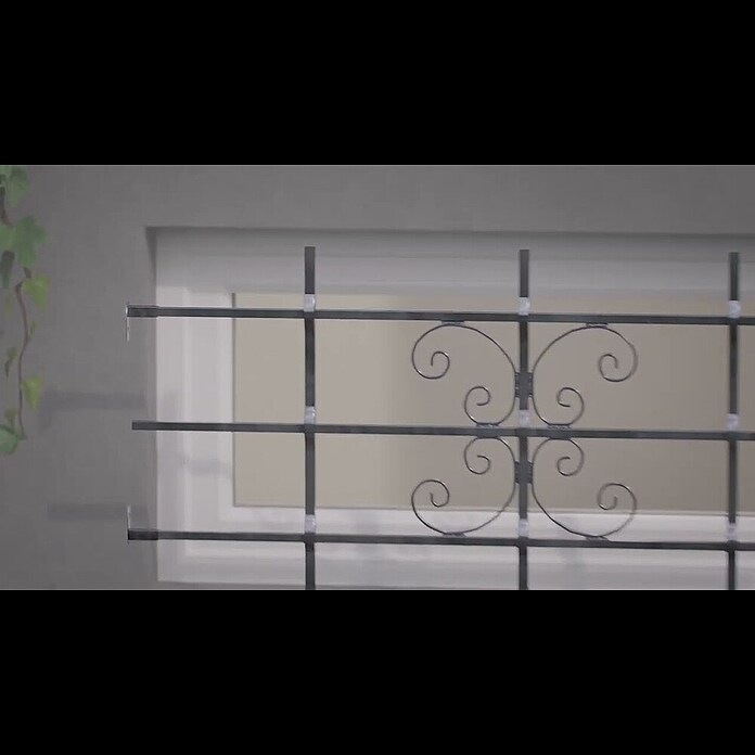 Fenstergitter Milo (B x H: 120 x 69 cm, Montage Fenstergitter: Fensterlaibungsmontage) | BAUHAUS