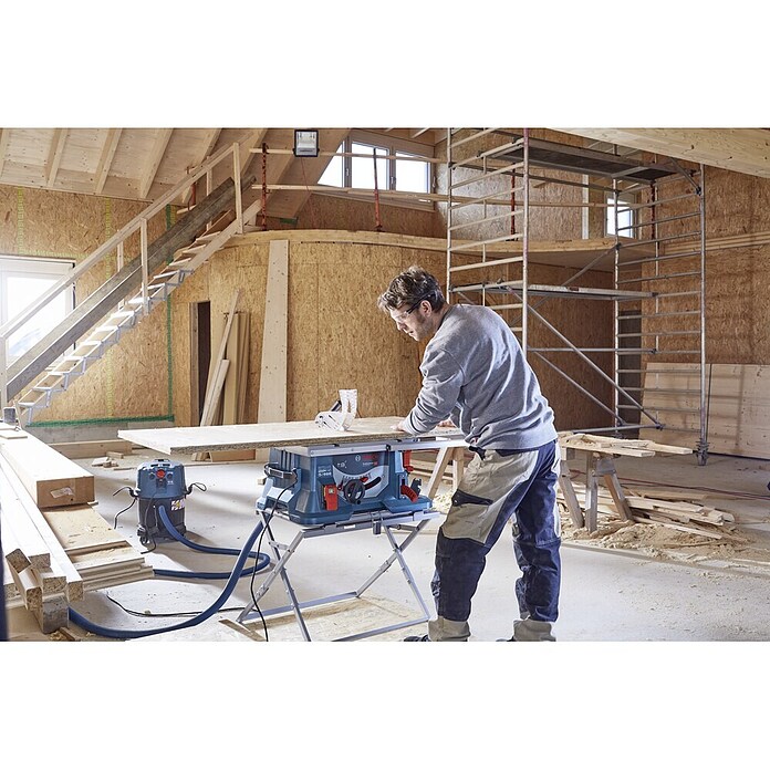 Bosch Professional Tischkreissäge GTS 635-216 (1.600 W, Durchmesser Sägeblatt: 216 mm, 0 U/min - 5.500 U/min)