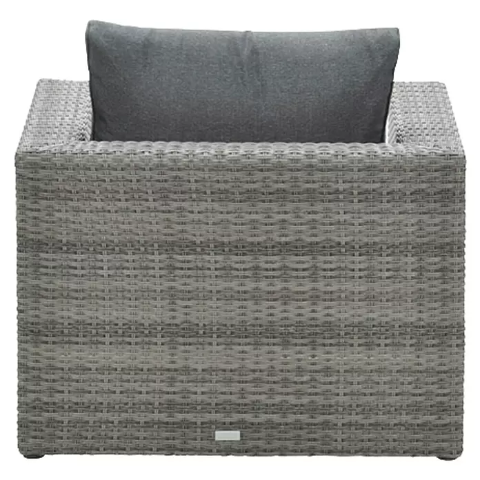Garden Impressions Garten-Loungesessel Orangebird - 1 Stk., Aluminium, Dunkelgrau, B x T x H: 85,5 x 90,5 x 65 cm - Grauer Outdoor-Sessel aus Geflecht mit passendem grauen Rückenkissen.