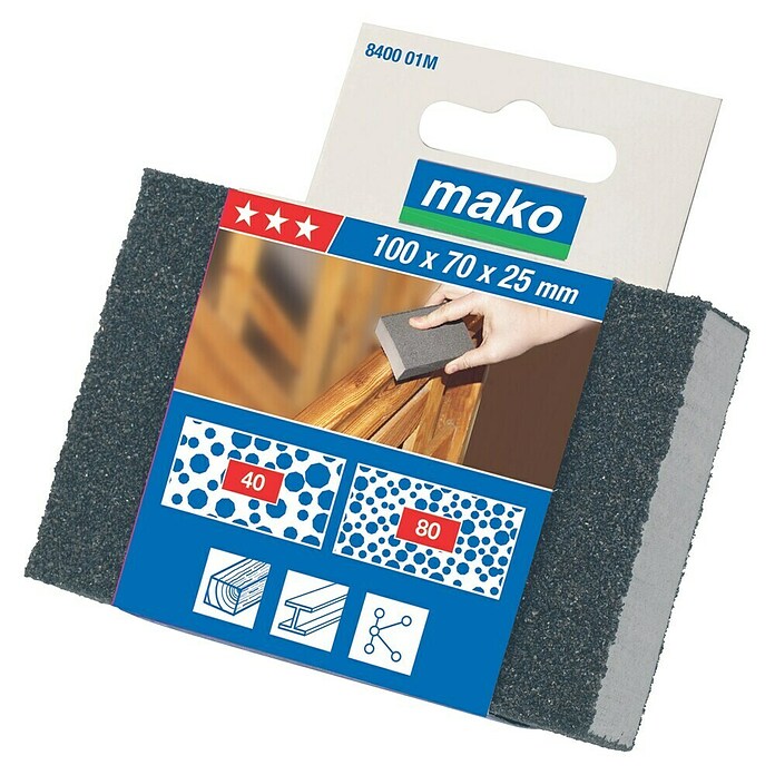 Éponges Abrasives - Lot De 24 - Grain 180 - 75x100 Mm - Pour Ponçage à Sec Ou à L'eau - Bois, Métal, Peinture