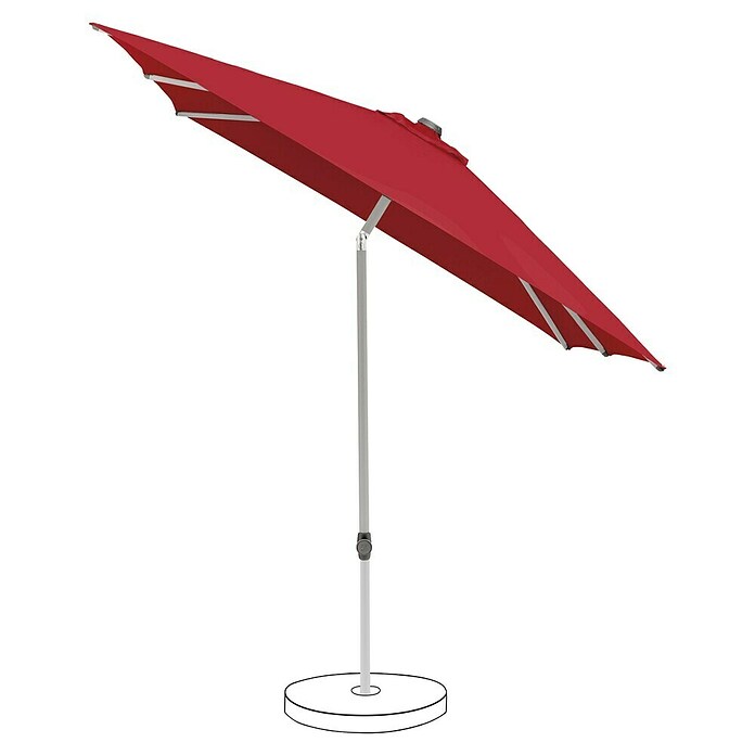 Suncomfort Marktschirm Pop Up (Aurora Rot, L x B: 200 x 250 cm) | BAUHAUS