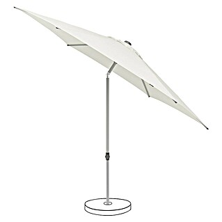 Suncomfort Parasol redondo Pop Up (Sand white, Diámetro de cobertura: 250 cm)