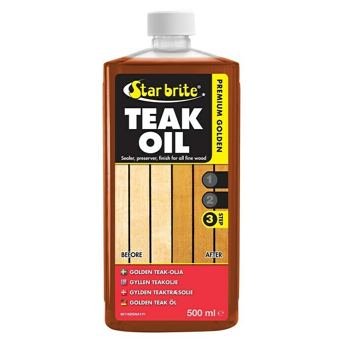 Star brite Teak-Öl Step 3 (500 ml, Gelb)