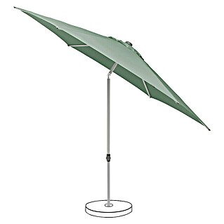 Suncomfort Parasol redondo Pop Up (Frost green, Diámetro de cobertura: 250 cm)