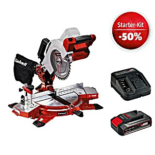 Einhell Power X-Change 18V Maschinenpaket (Akku-Kappzugsäge TE-MS 18-210 Li-Solo + Starter-Kit (-50%))