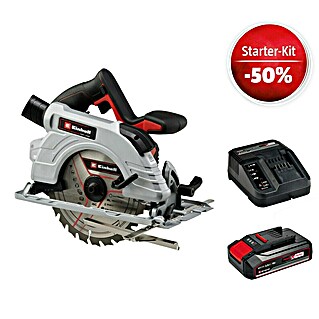 Einhell Power X-Change 18V Maschinenpaket (Akku-Handkreissäge TE-CS 18/190 Li BL-Solo + Starter-Kit (-50%))