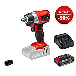 Einhell Power X-Change 18V Maschinenpaket (Akku-Impulsschrauber TE-CW 18 Li Brushless-Solo + Starter-Kit (-50%))