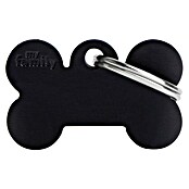 Placa identificativa Hueso (Pequeño, Negro, Aluminio) | BAUHAUS
