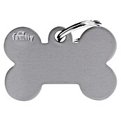 Placa identificativa Hueso XL (Grande, Gris, Aluminio) | BAUHAUS